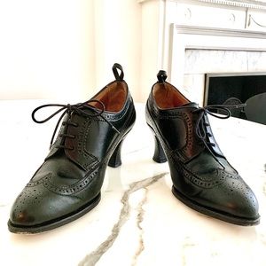 Brooks Brothers Black leather Oxford women shoes size 6.5